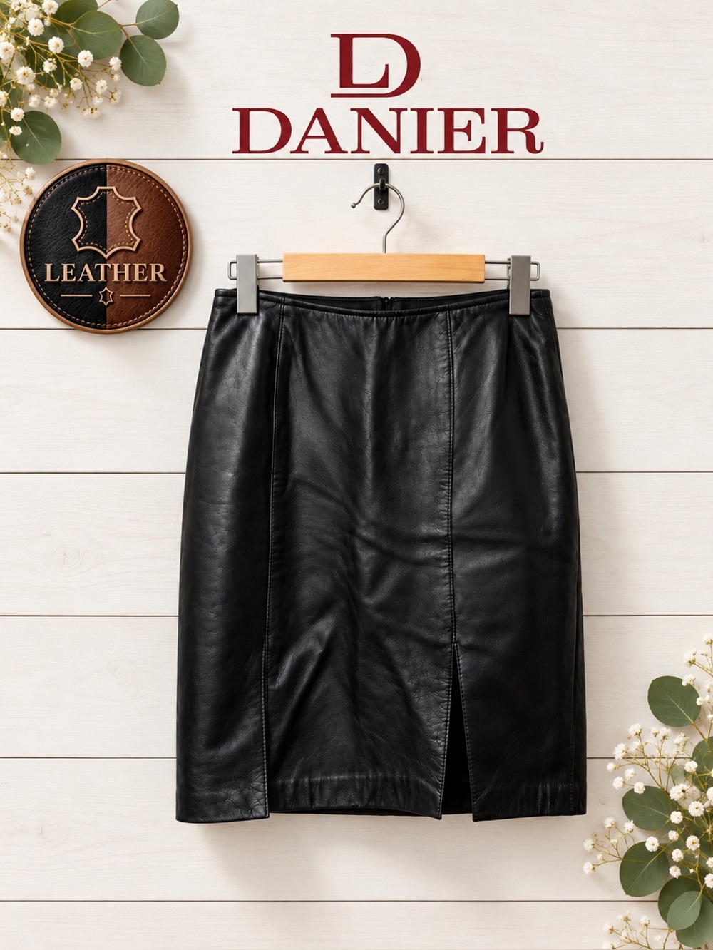 Danier Black Leather Pencil Skirt – Size 2